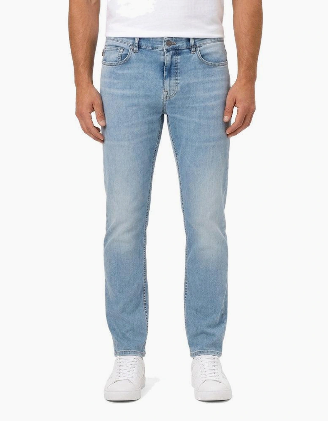 BOSS Delaware Soft Motion Slim Fit Jeans Light Blue
