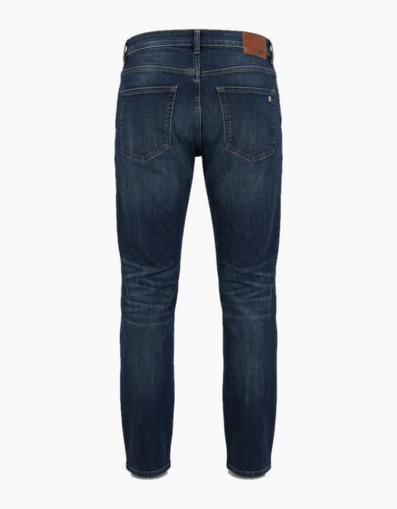 BOSS Faded Wash Jeans Dark Blue