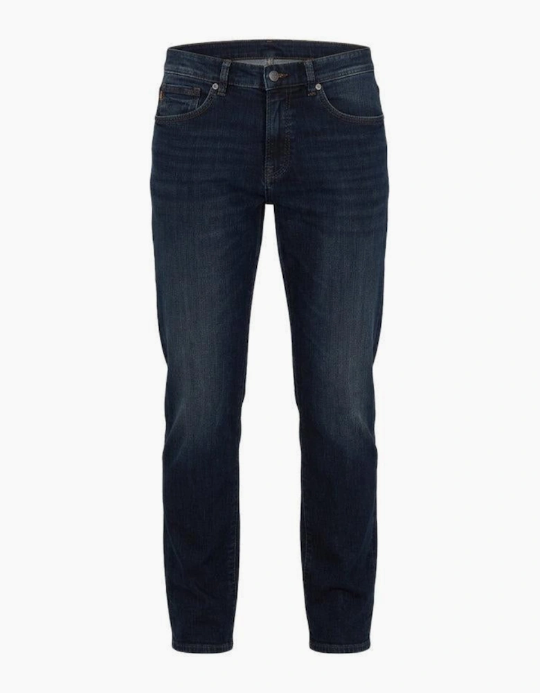 BOSS Faded Wash Jeans Dark Blue