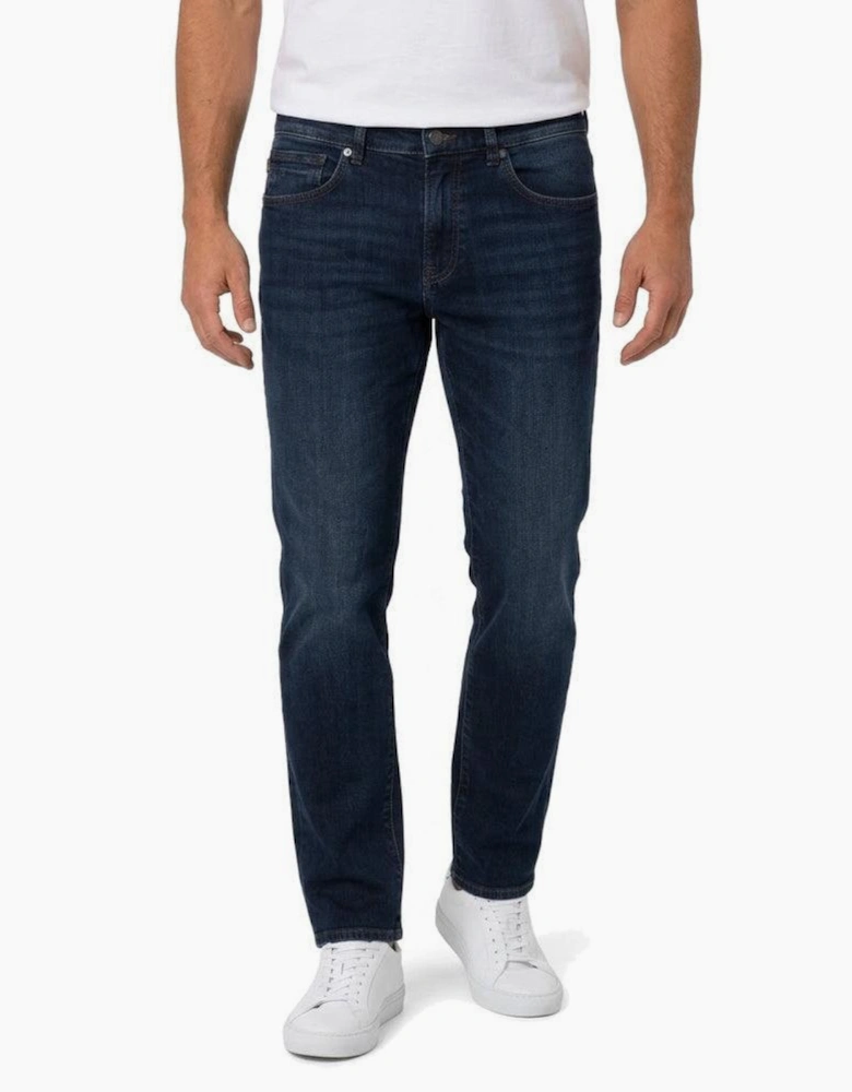 BOSS Faded Wash Jeans Dark Blue