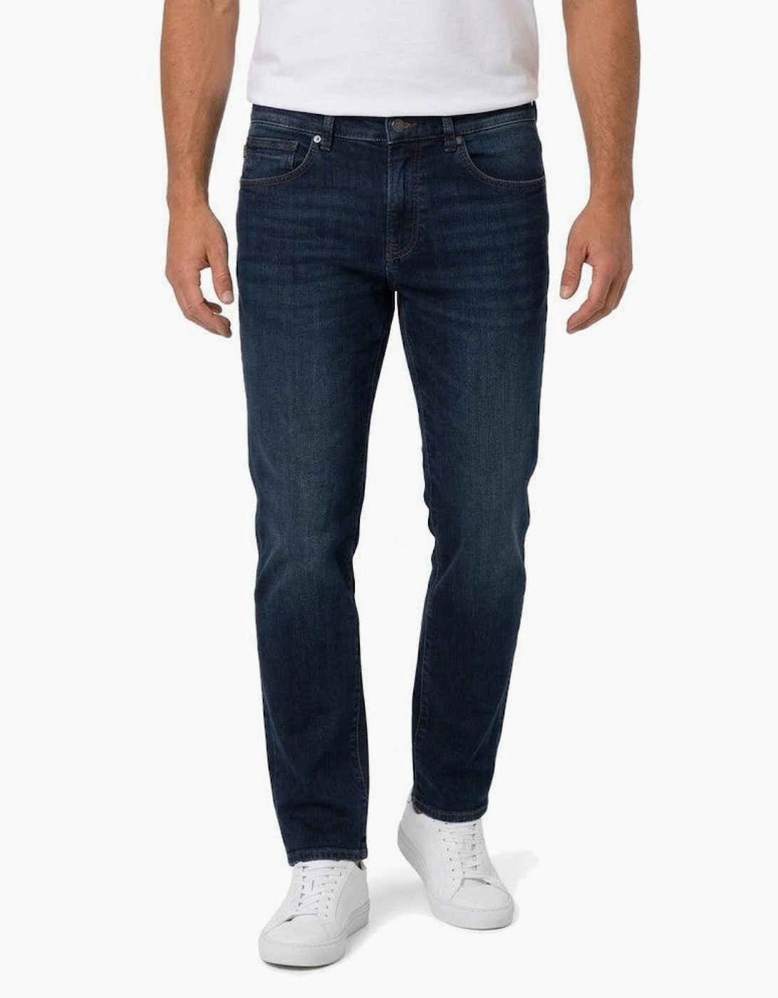 BOSS Faded Wash Jeans Dark Blue