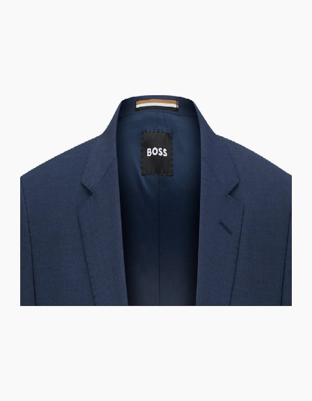 Jasper Solid Patterned Flap Pocket Blazer