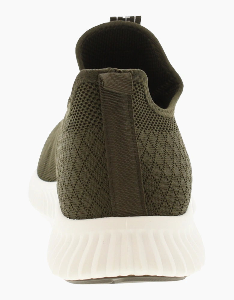 Crosshatch Mens Trainers Rideout olive UK Size