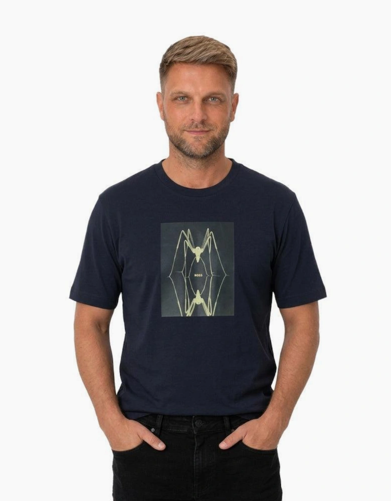 BOSS Te Creature Graphic T-Shirt Dark Blue