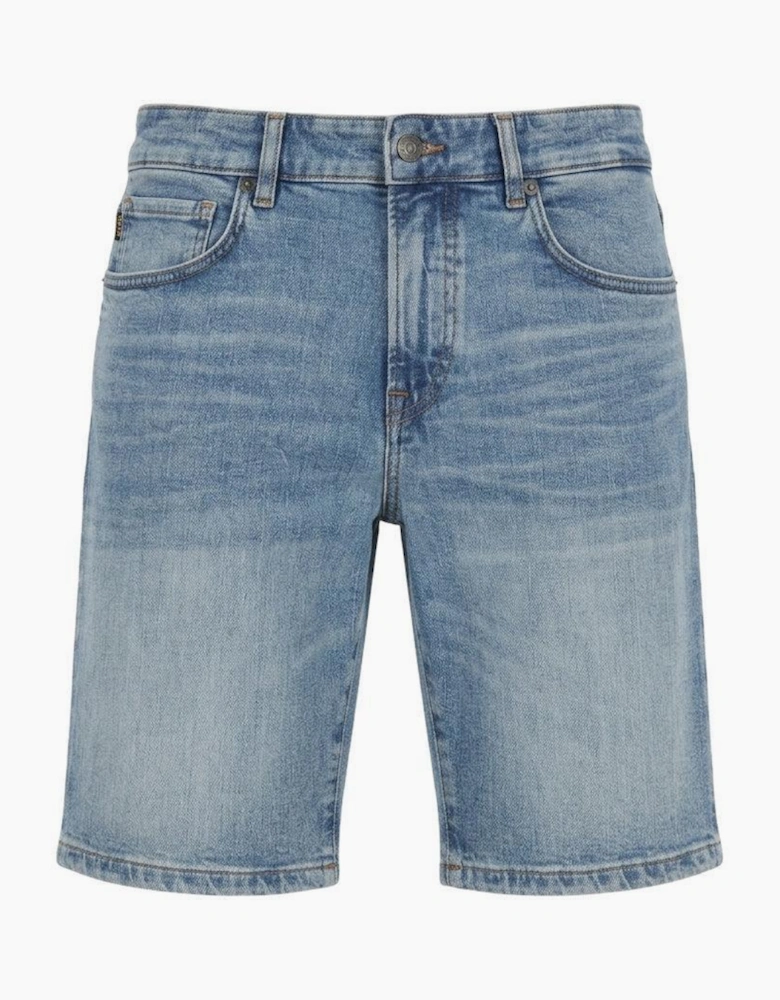 BOSS Re.Maine Denim Shorts Light Blue