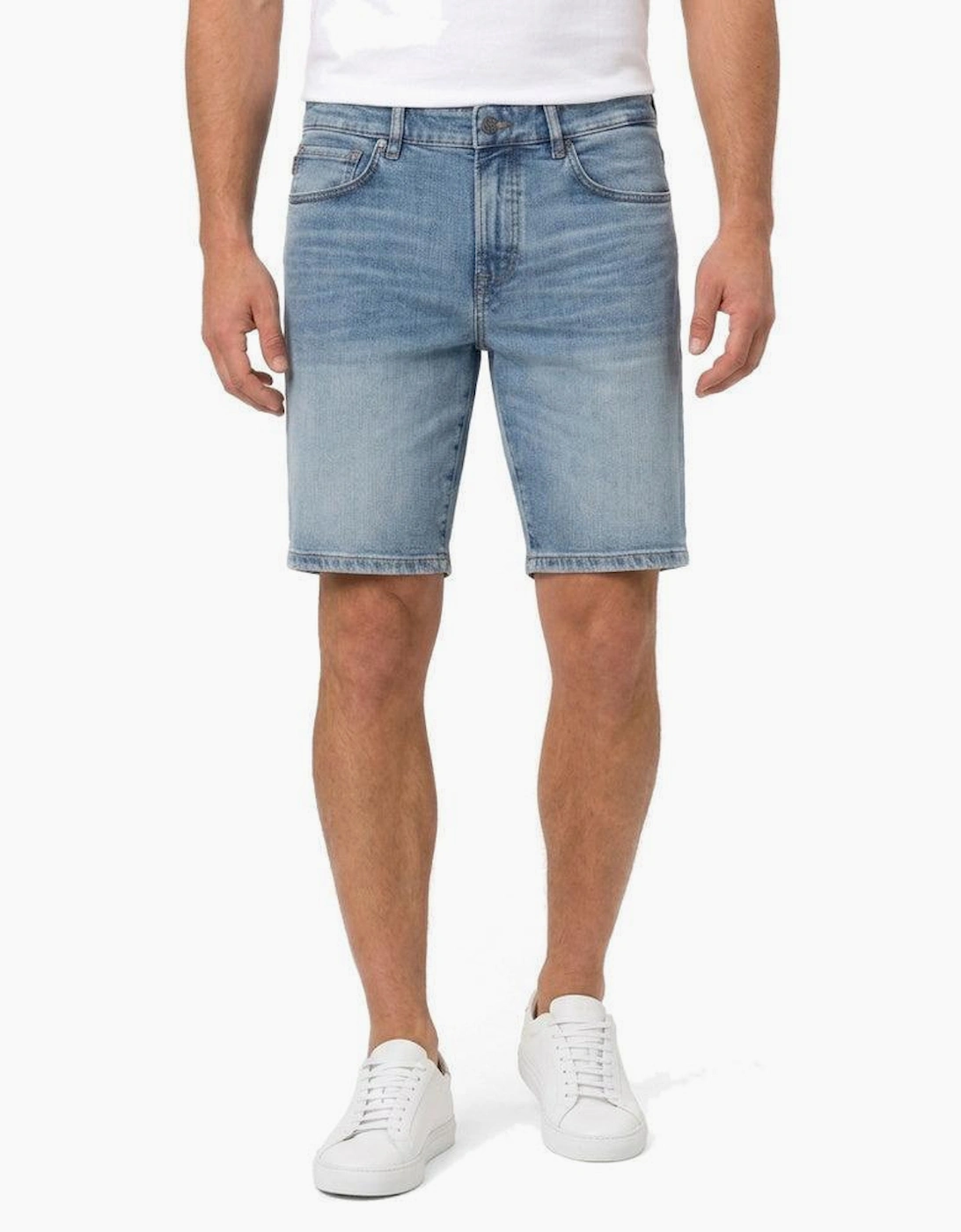 BOSS Re.Maine Denim Shorts Light Blue