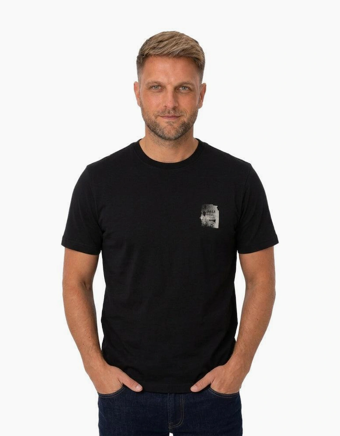 BOSS Te Groove Graphic T-Shirt Black