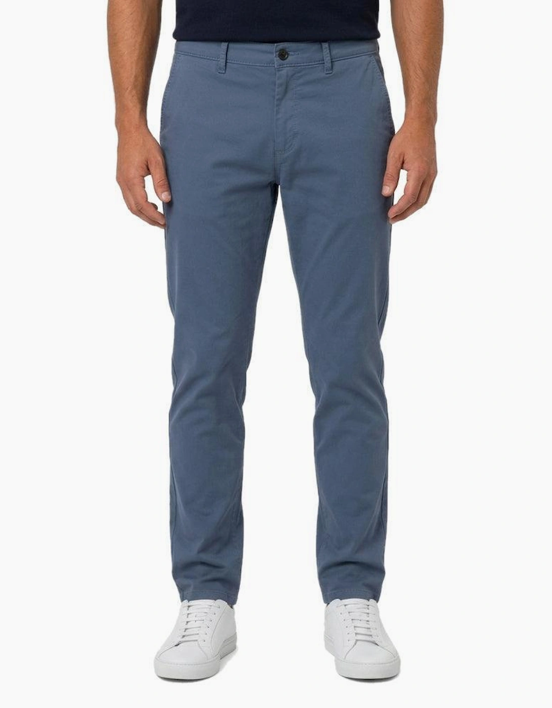 BOSS Tapered Fit Stretch Chinos Blue