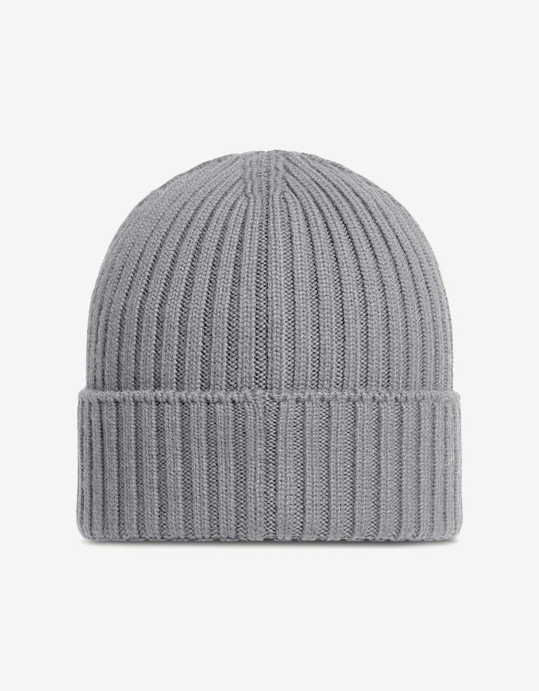 Moncler Enfant Kids Wool Logo Beanie Hat in Grey