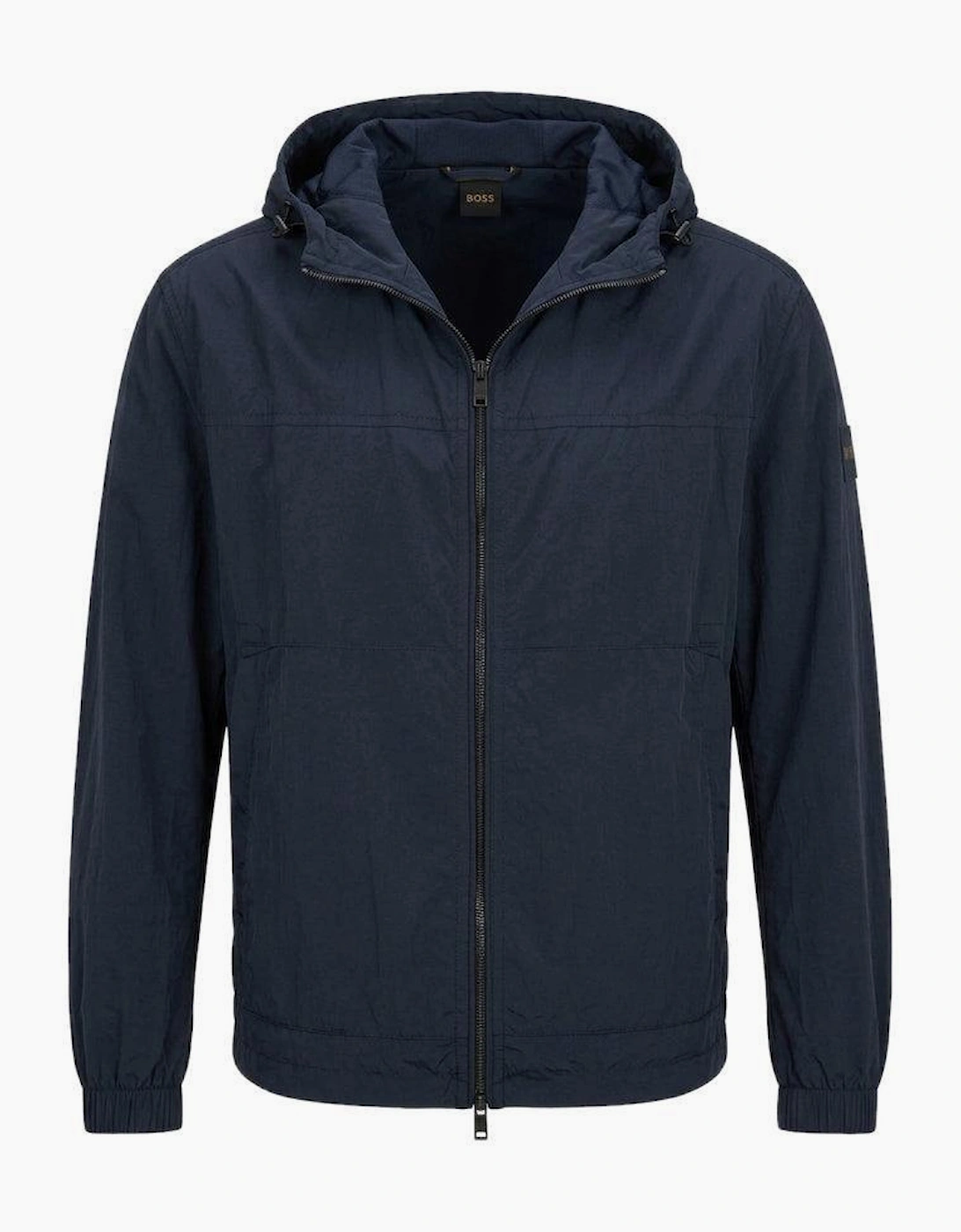 BOSS Orip Lightweight Hooded Jacket Dark Blue