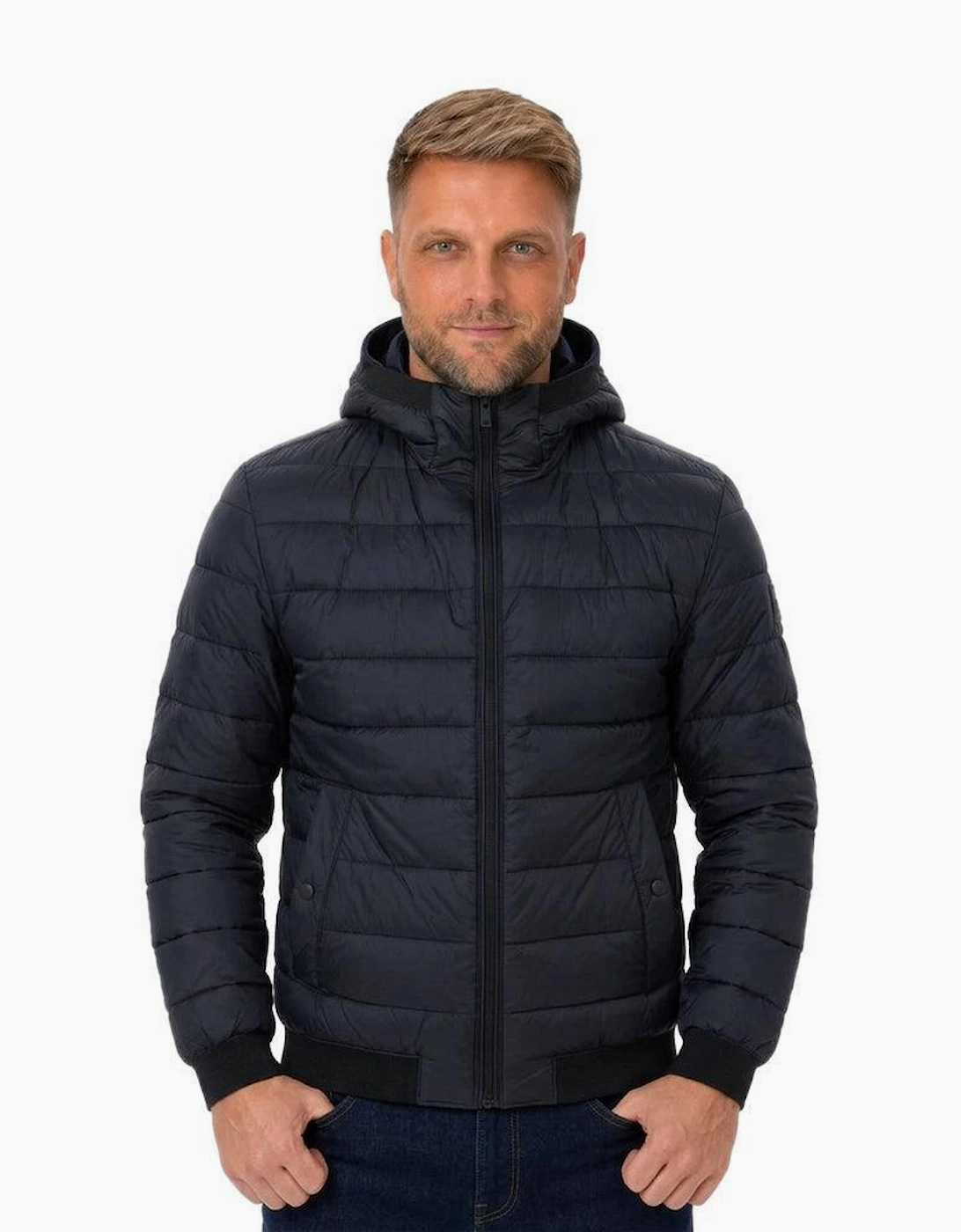 BOSS Odenis Hooded Padded Jacket Black