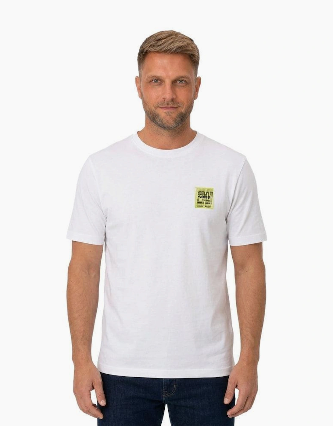BOSS Te Movement Graphic T-Shirt White