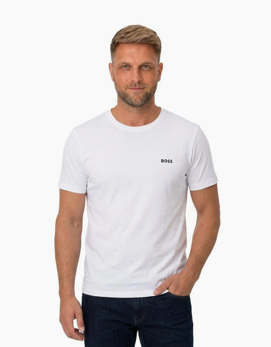 BOSS 3 Pack Cotton T-Shirts Black/Grey/White