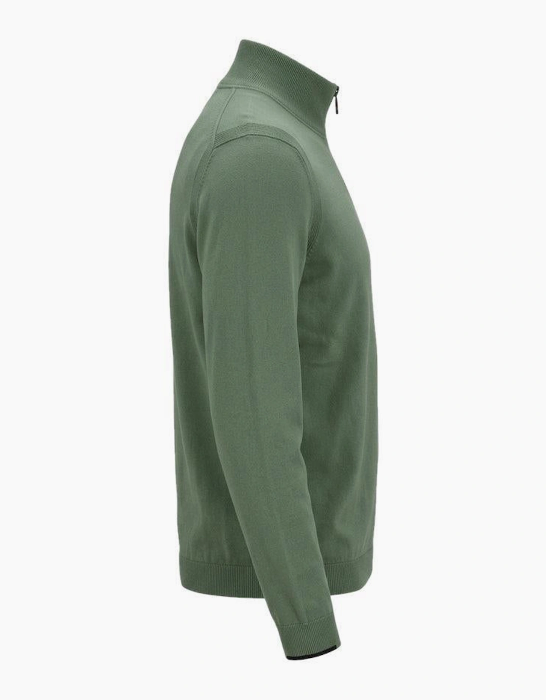 BOSS Ever-X Zip Neck Jumper Green