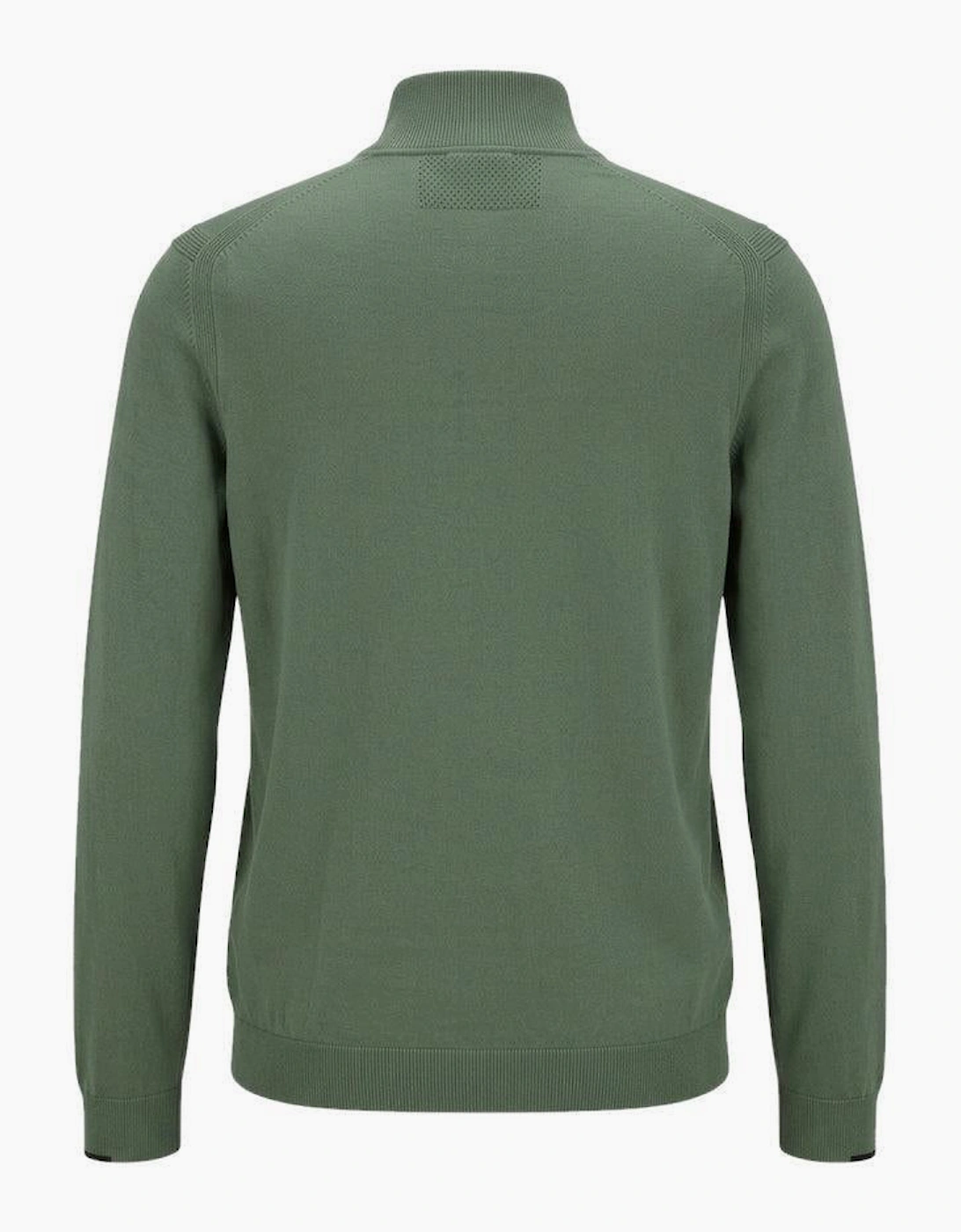 BOSS Ever-X Zip Neck Jumper Green