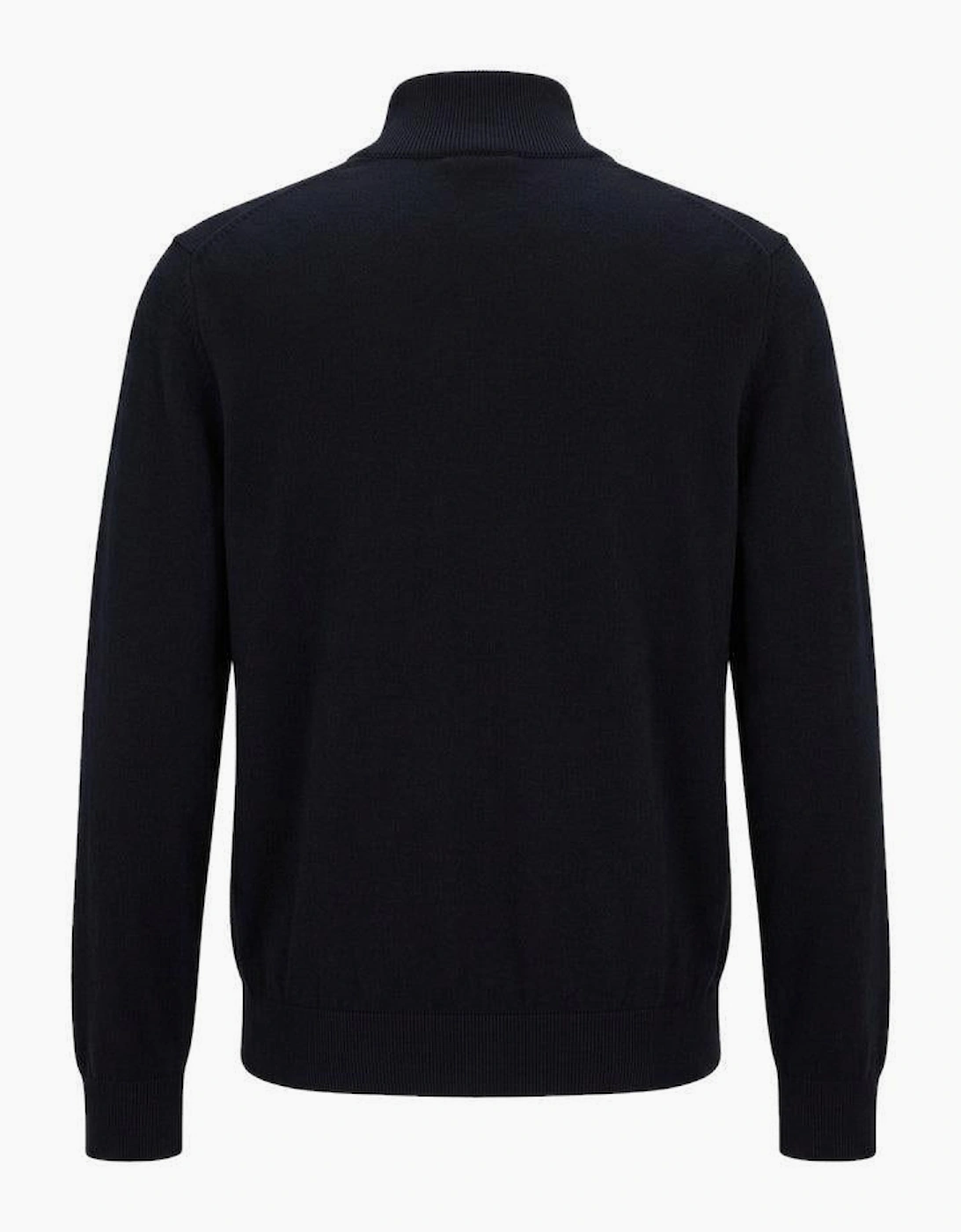 BOSS Kanobix Zip Neck Jumper Dark Blue