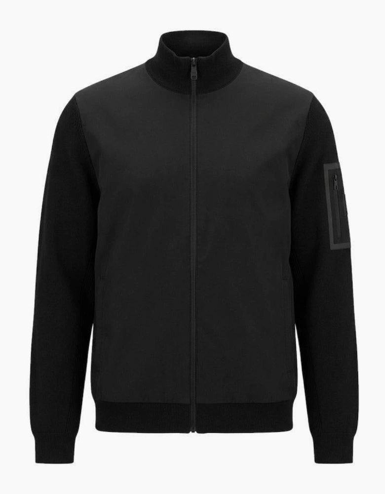 BOSS Momentum-X Knitted Hybrid Jacket Black