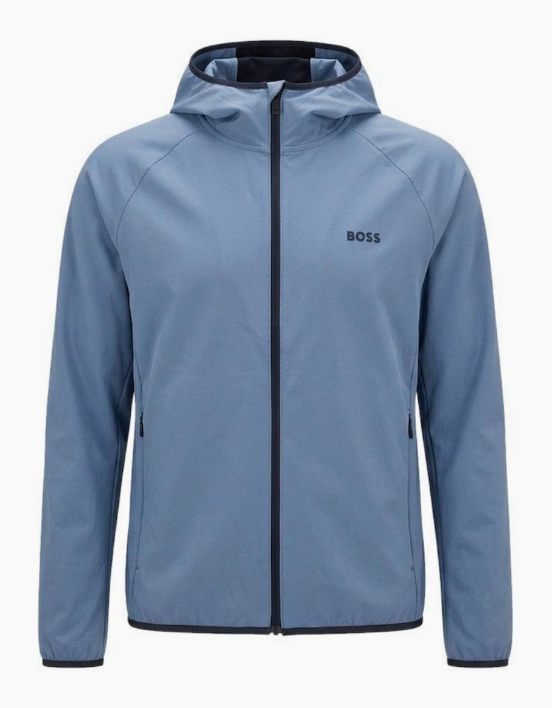 BOSS Commuter Hooded Jacket Steel Blue