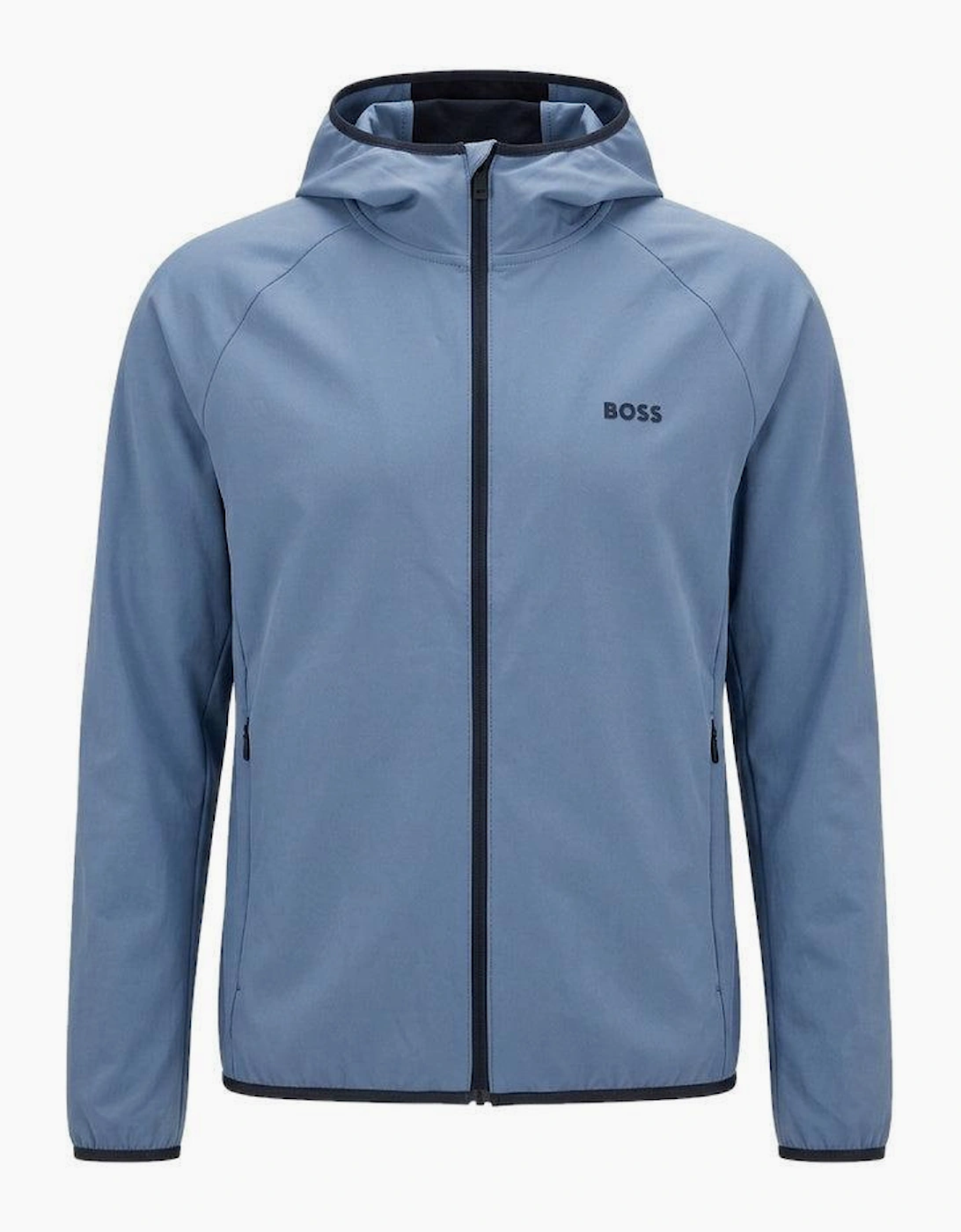 BOSS Commuter Hooded Jacket Steel Blue