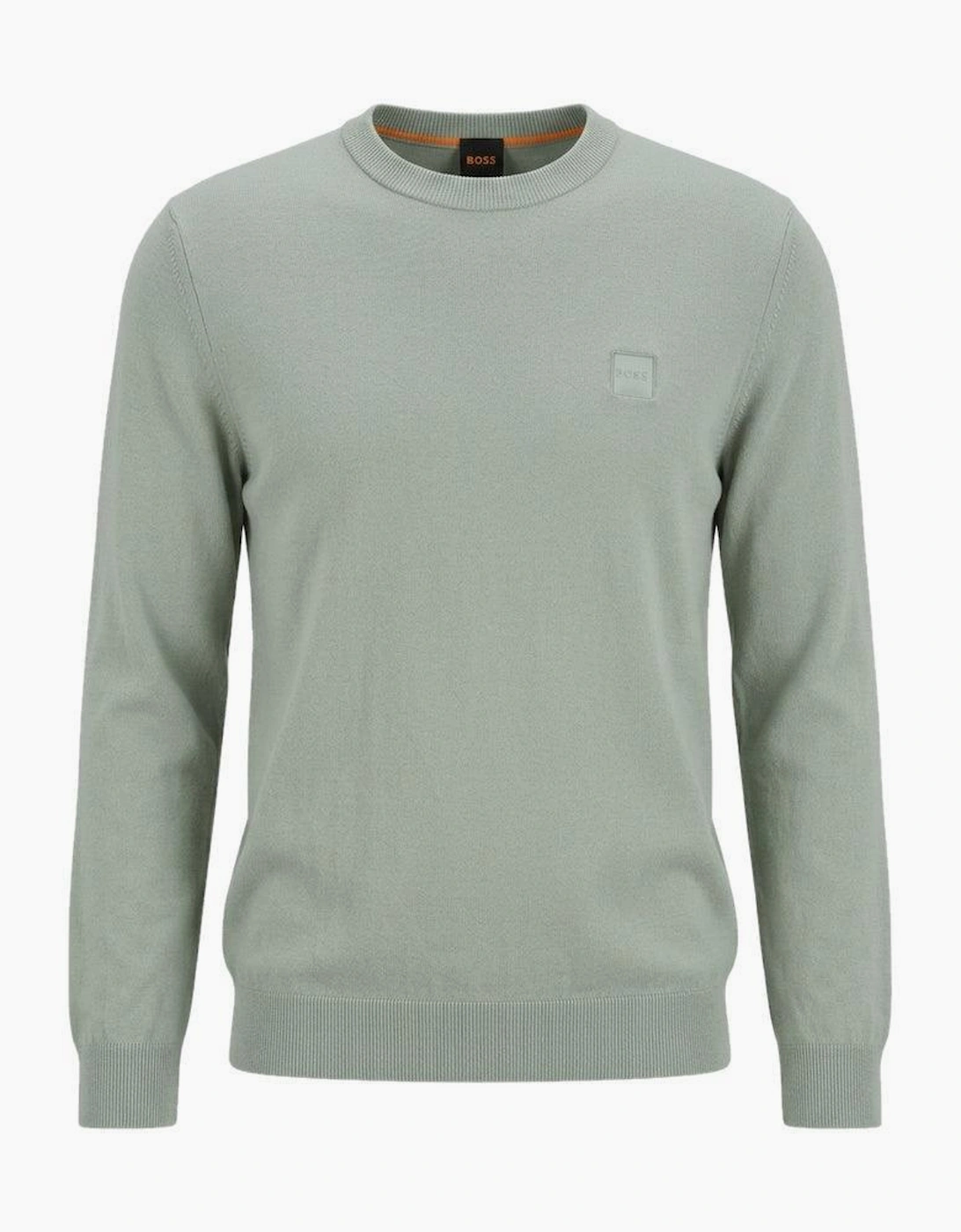 BOSS Kanovano Crew Neck Jumper Light Green