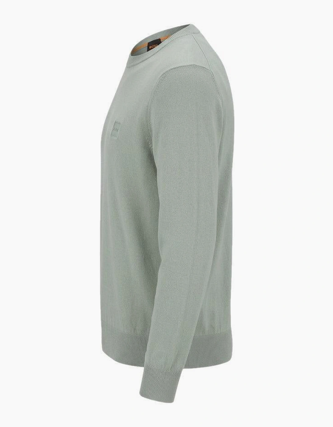 BOSS Kanovano Crew Neck Jumper Light Green