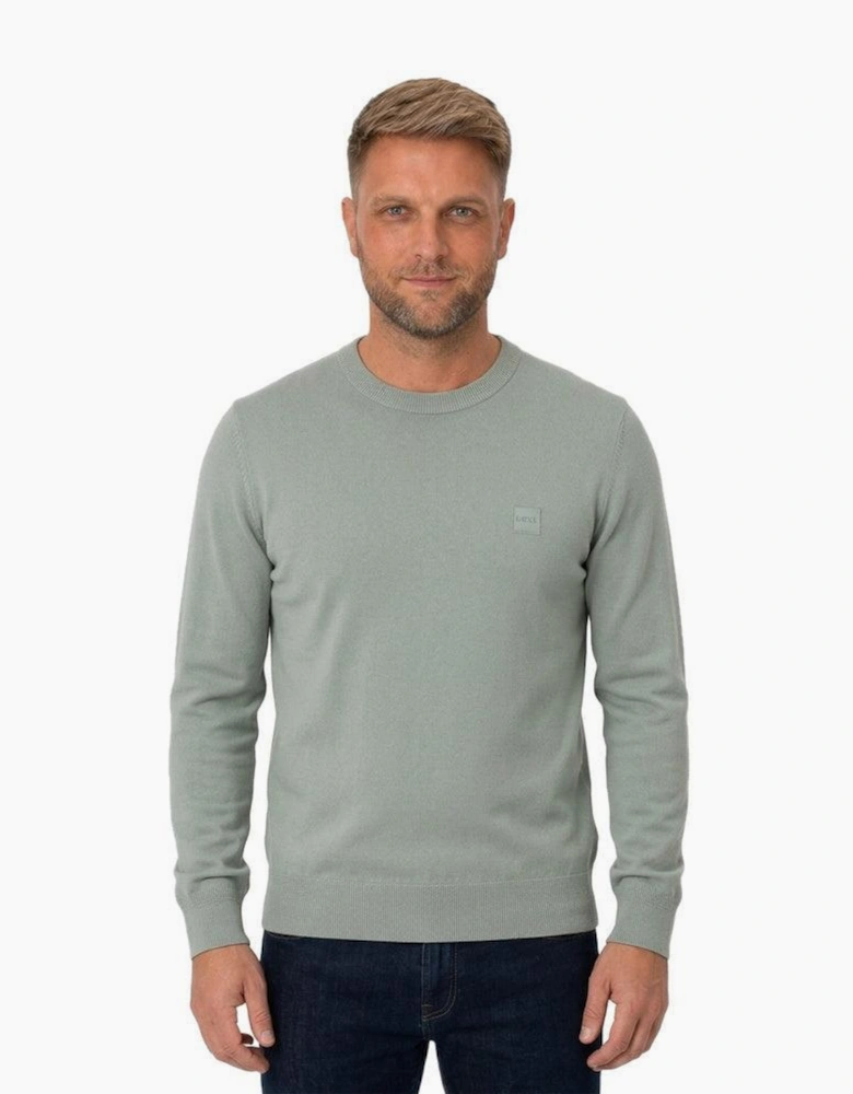BOSS Kanovano Crew Neck Jumper Light Green
