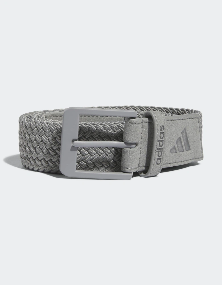 Adidas Golf Braided Stretch Straight Belt Grey