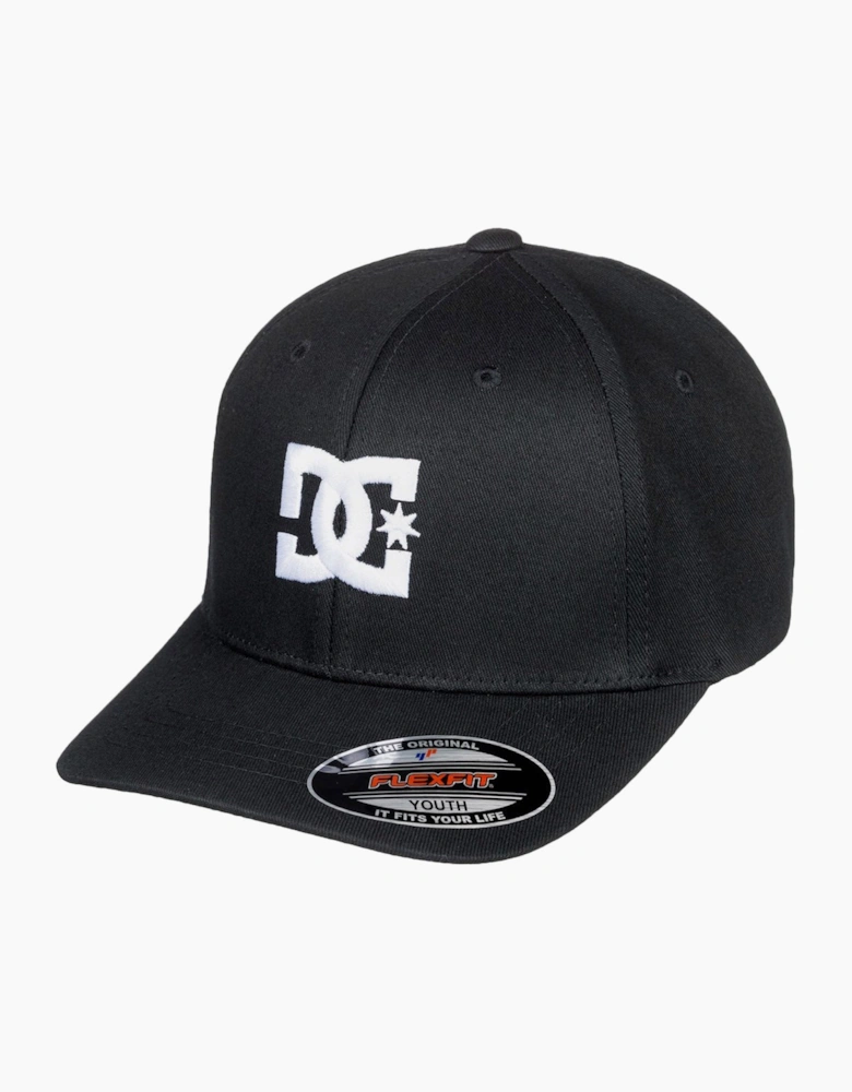 DC Shoes Kids Cap Star FlexiFit Baseball Cap - Black 8-16 Yrs