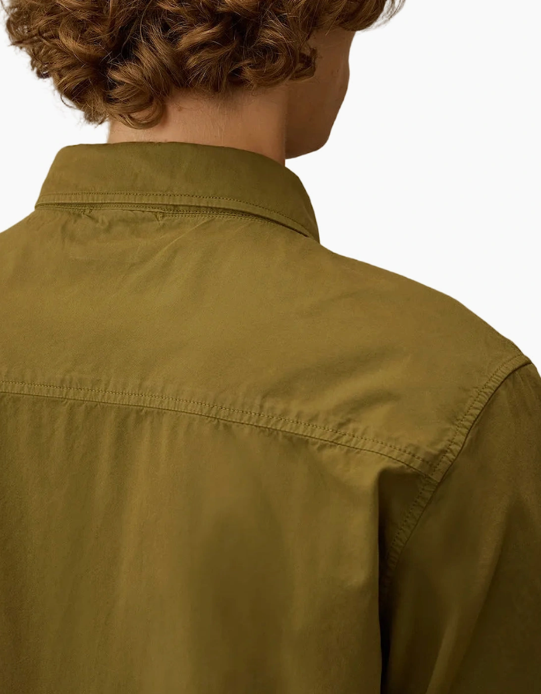 Gabardine Zip Up Lens Overshirt