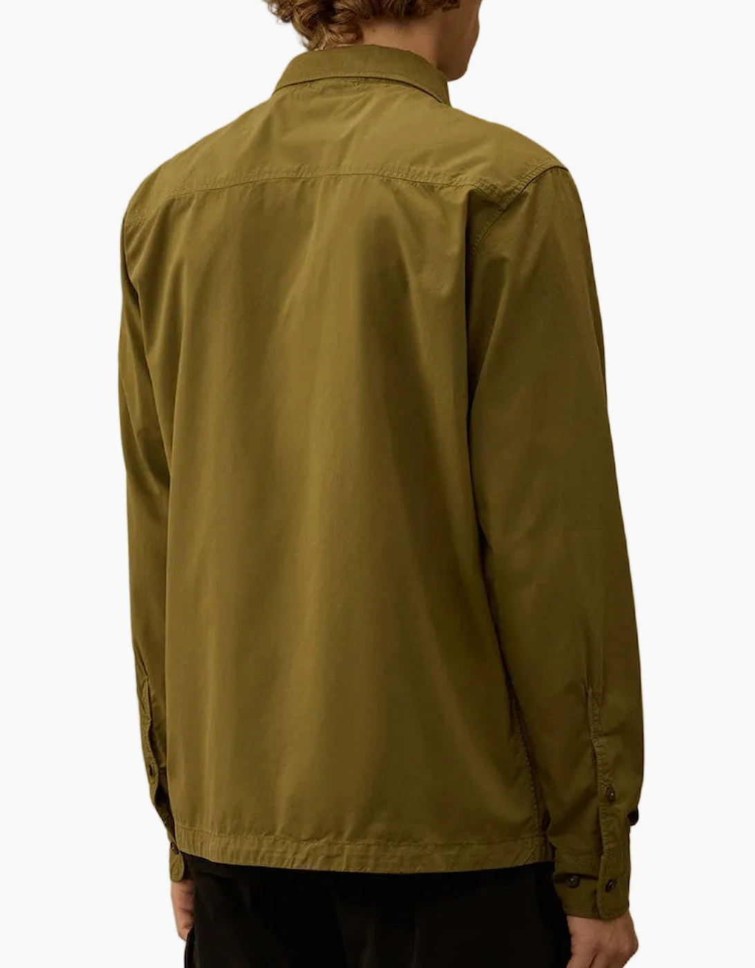 Gabardine Zip Up Lens Overshirt