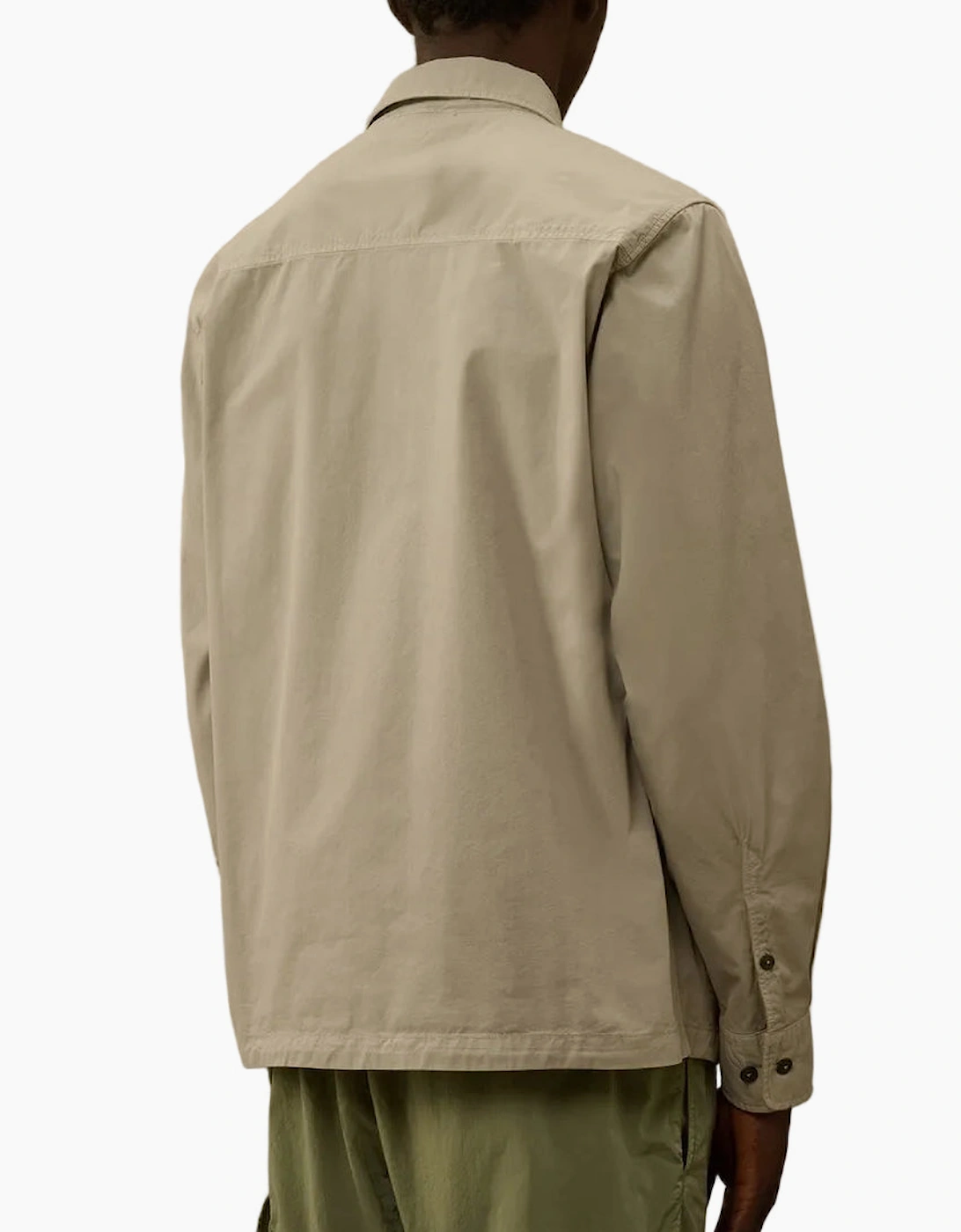 Gabardine Zip Up Lens Overshirt