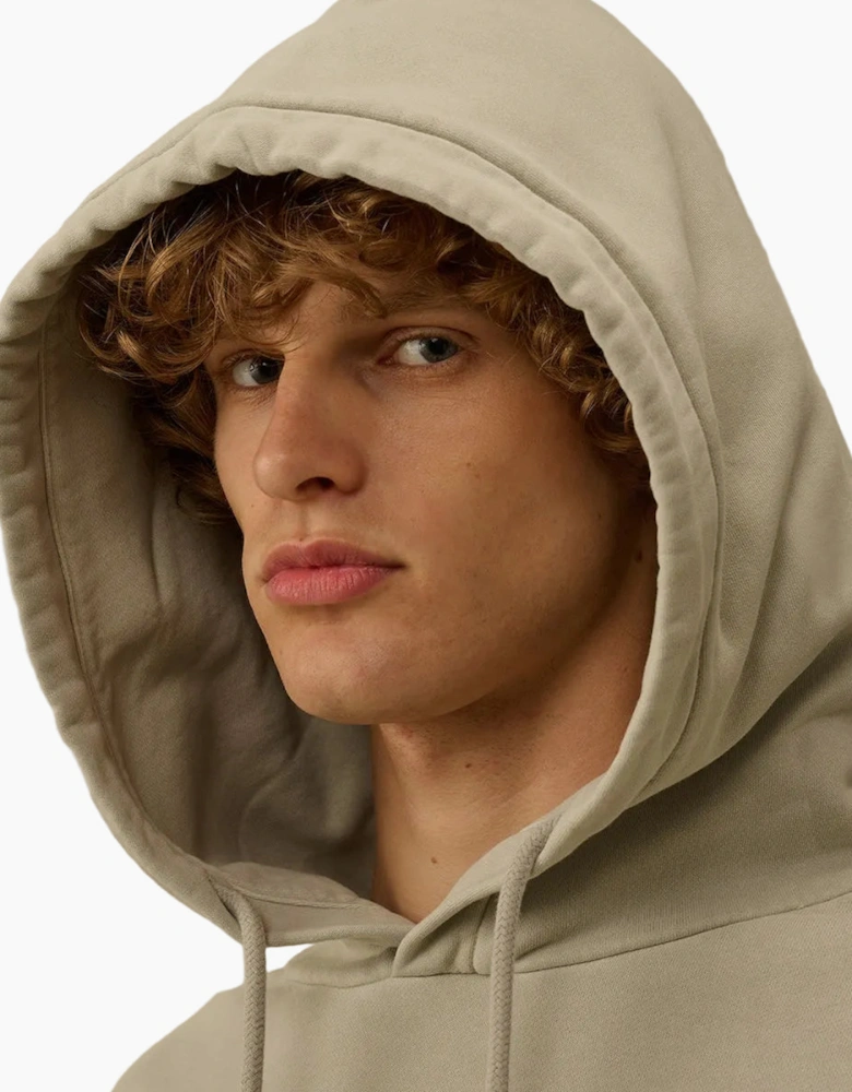 Resist Dyed Brushed Fleece Lens Hoodie