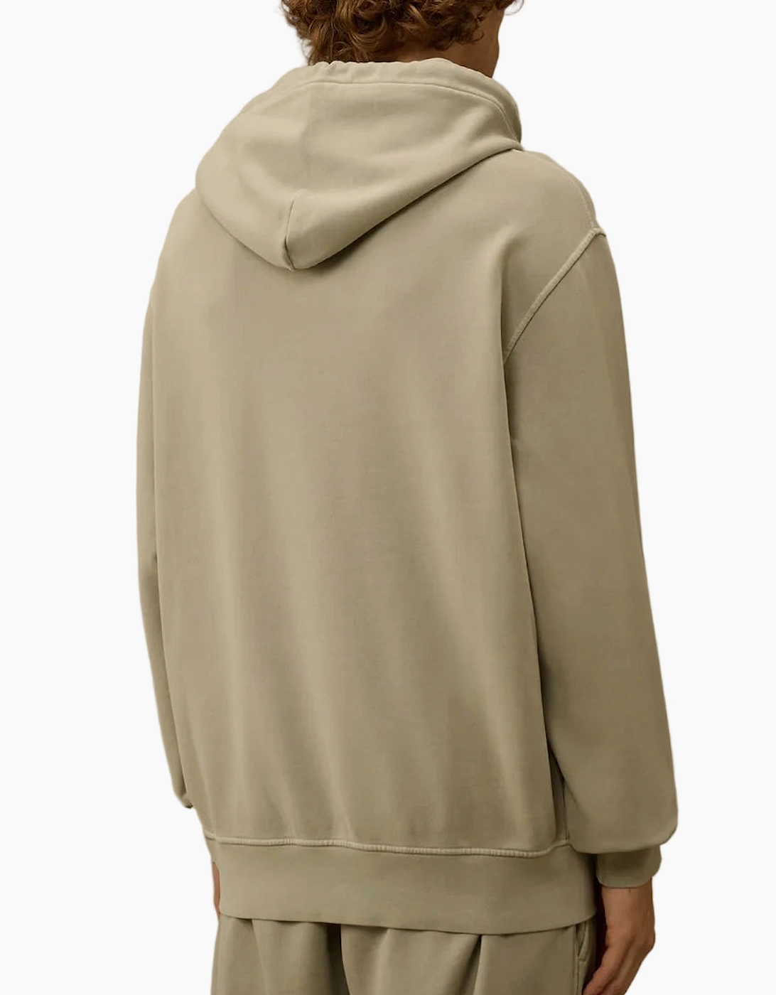 Resist Dyed Brushed Fleece Lens Hoodie