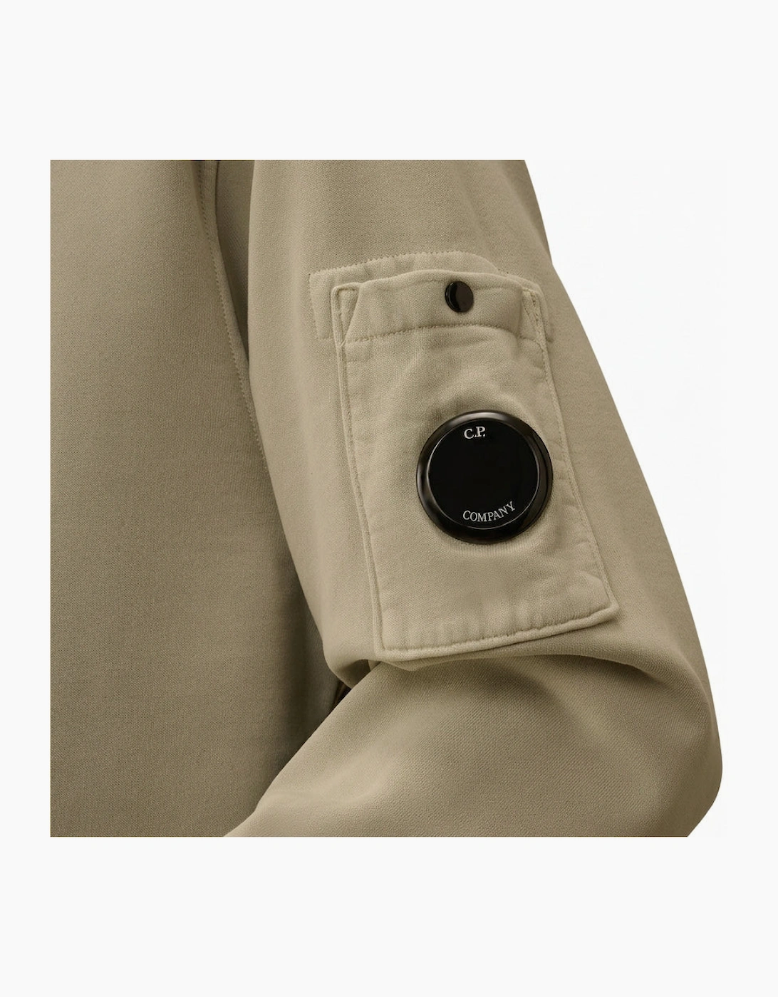 Resist Dyed Brushed Fleece Lens Hoodie