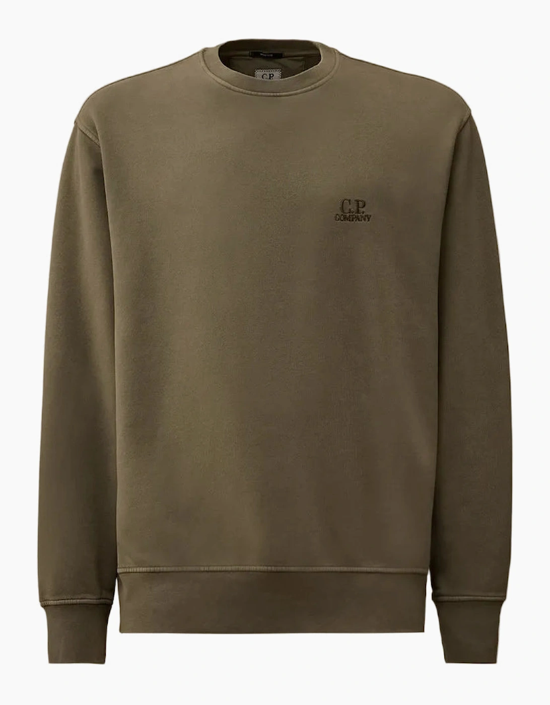 Resist Dyed Brushed Fleece Logo Sweat