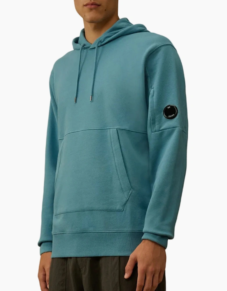Diagonal Raised Fleece Lens Hoodie