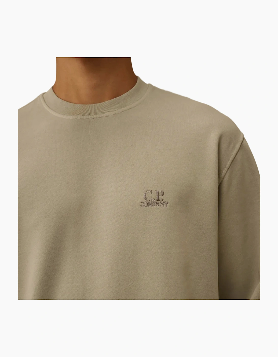 Resist Dyed Brushed Fleece Logo Sweat