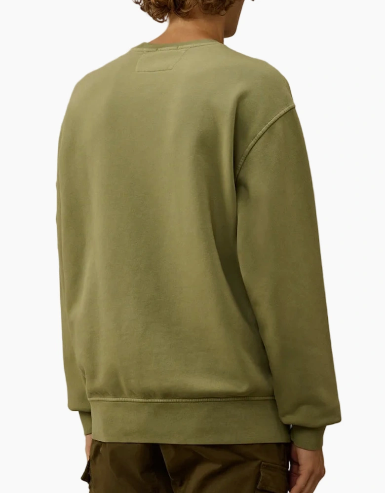 Resist Dyed Brushed Fleece Lens Sweat