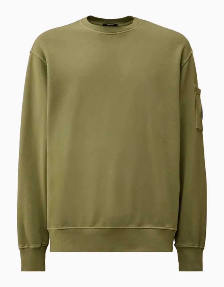 Resist Dyed Brushed Fleece Lens Sweat