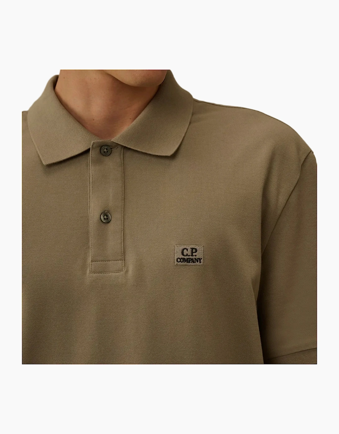 Stretch Piquet Logo Patch Polo