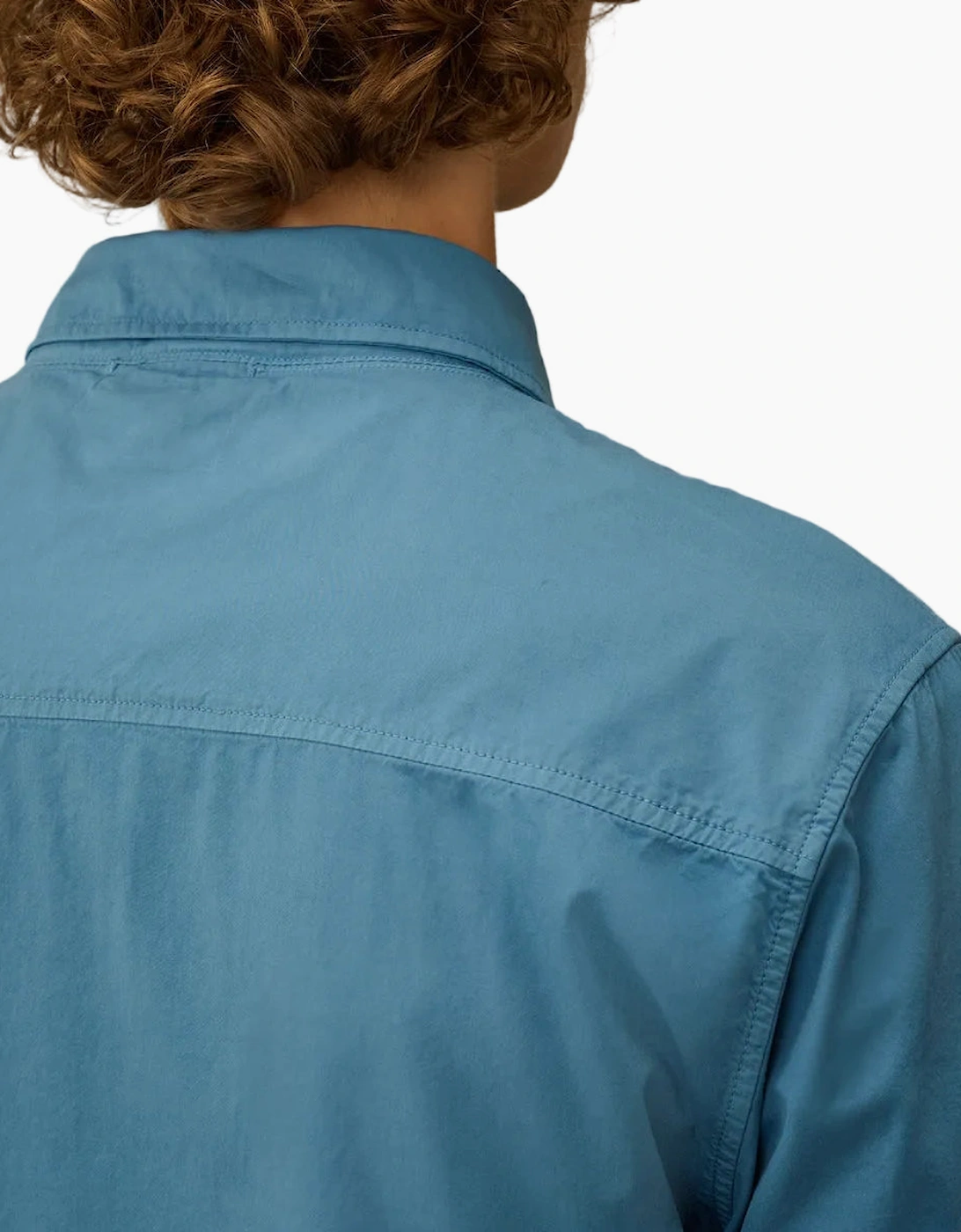 Gabardine Zip Up Lens Overshirt
