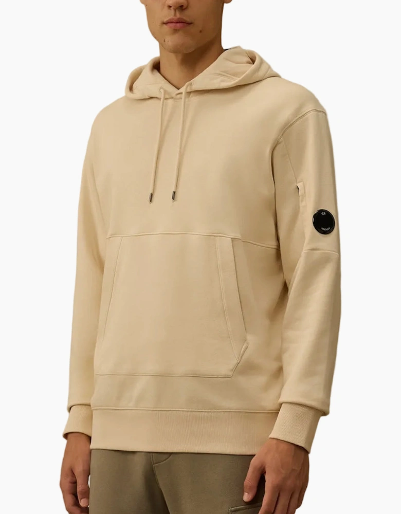 Diagonal Raised Fleece Lens Hoodie