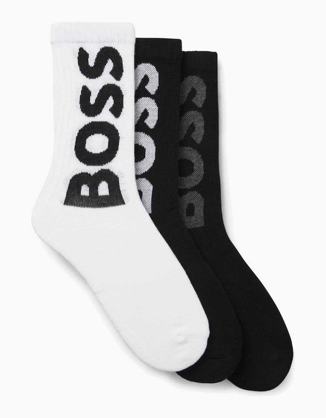 BOSS 3 Pack Sport Socks Black