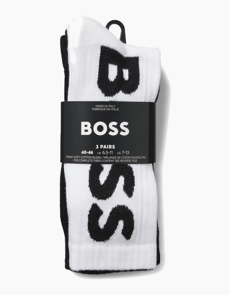 BOSS 3 Pack Sport Socks Black