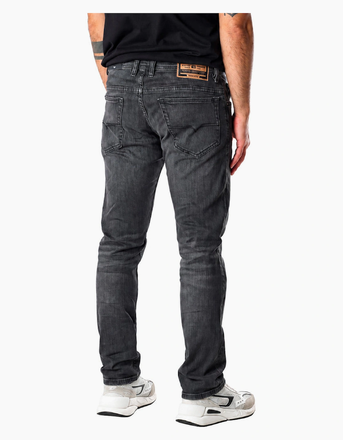 Diesel Tommer-R Black Faded Denim Pants