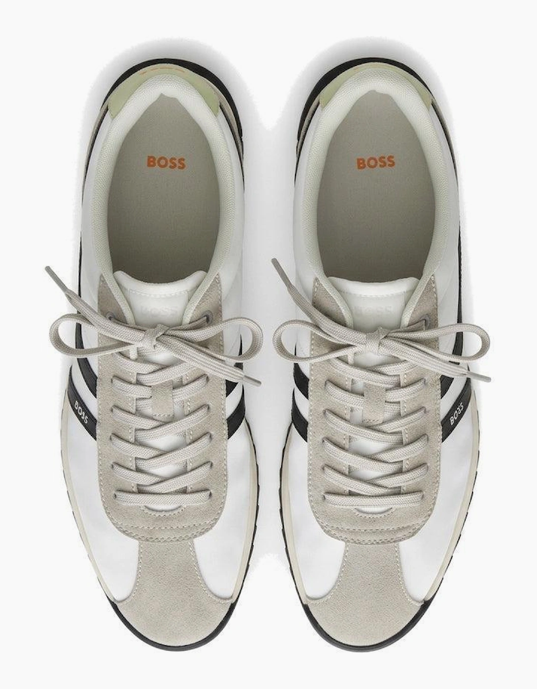 BOSS Zayn Low Profile Trainers Light Grey