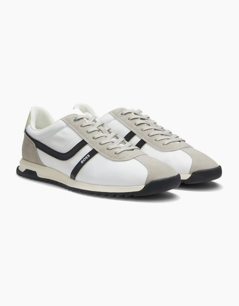 BOSS Zayn Low Profile Trainers Light Grey