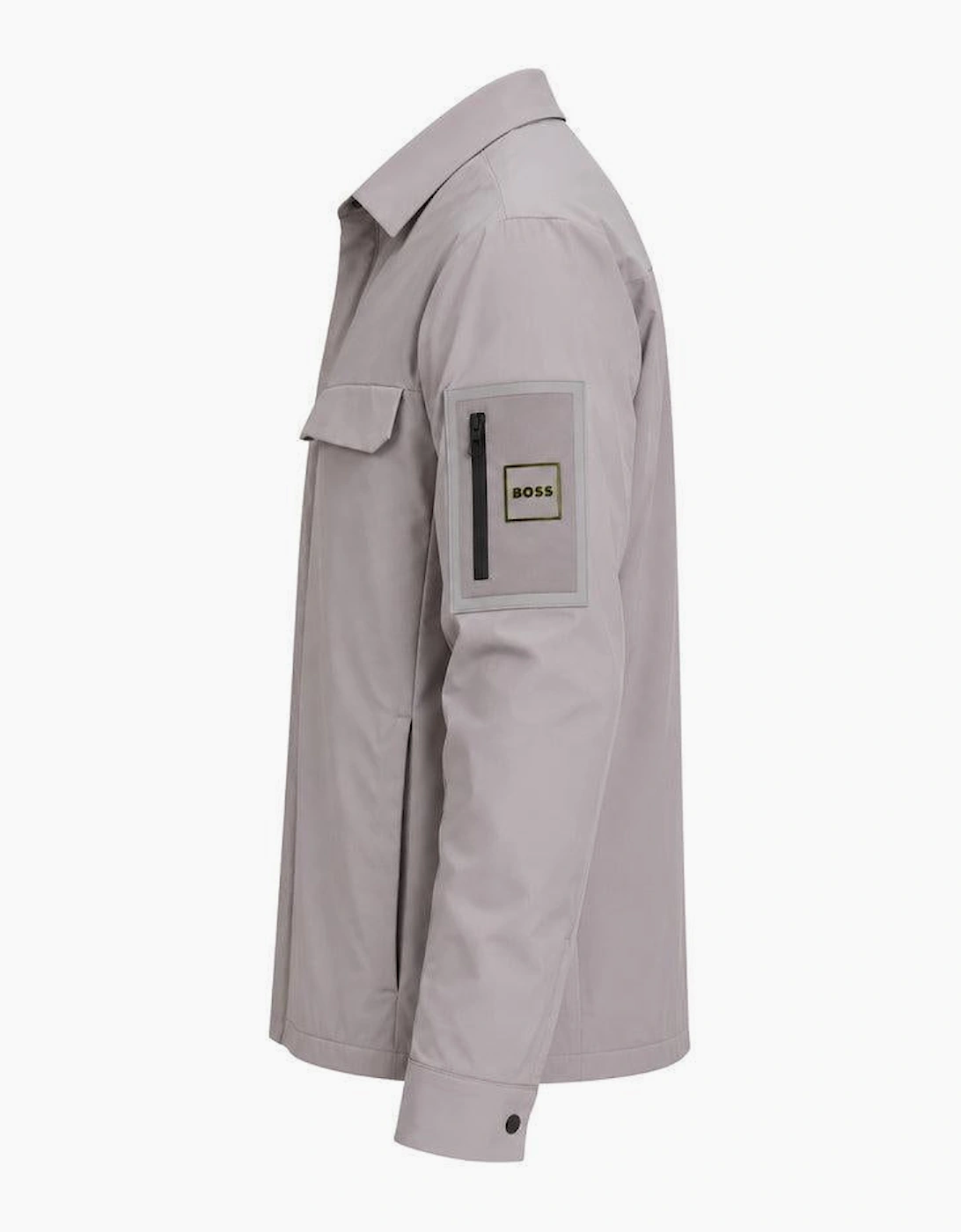 BOSS Tour Overshirt Open Grey