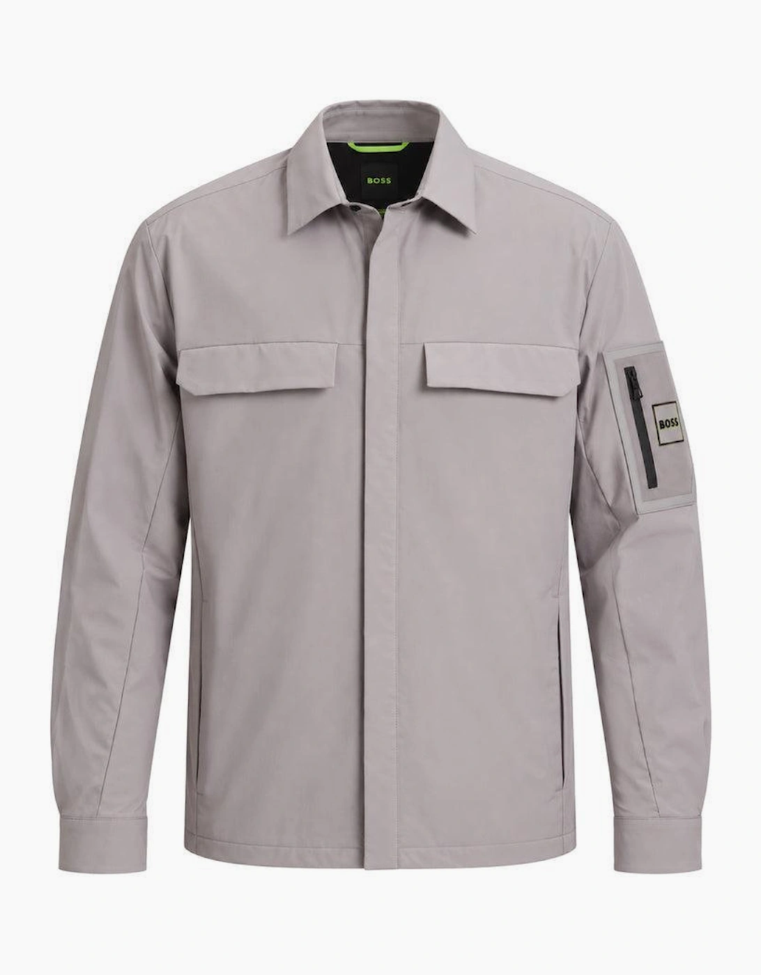 BOSS Tour Overshirt Open Grey