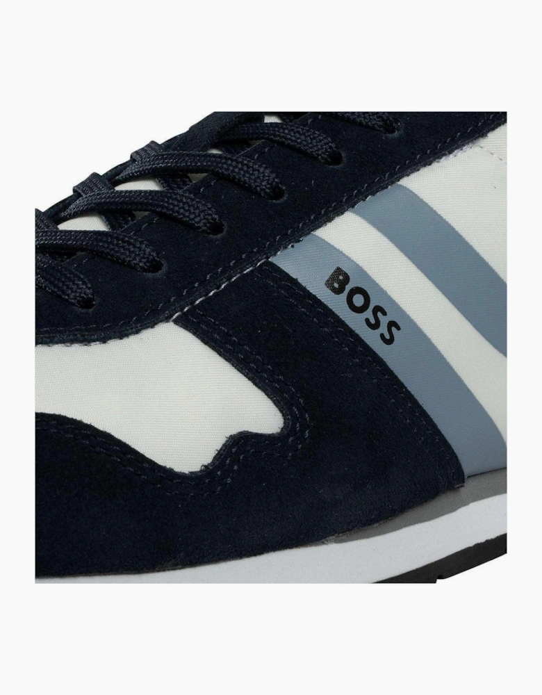 BOSS Levon Runn Trainers Open Blue